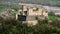 Castello di Torrechiara in Parma - Emilia Romagna - Italy - aerial panorama panning of Italian Castles