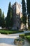 Castello and gardens, in Conegliano, Veneto, Italy