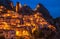 Castelmezzano at night, Basilicata, Italy