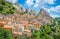 Castelmezzano, province of Potenza, in the Southern Italian region of Basilicata