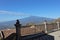 Castelmola - Fumata dell`Etna dal duomo