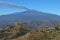 Castelmola - Fumata dell`Etna di mattina