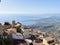 Castelmola, Italy views overlooking roof tops and the Ionian Sea