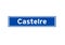 Castelre isolated Dutch place name sign. City sign from the Netherlands.