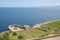 Castelsardo, sassari, italy, 20/03/2019  city of castelsardo in sardinia with its magnificent castle overlooking the crystal clear