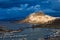 Castelsardo town on seashore of Sardinia in Italy