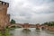Castelvecchio bridge or Scaligero bridge in Verona, Italy. It is one of the symbols of the city.