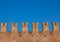 The Castelvecchio Old castle brick wall, Verona, Italy - Image