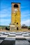 Castelvetro Modena clock tower checkerboard floor