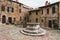 Castiglione d`Orcia Town Center in Tuscany, Italy