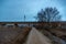 Castilian masseta landscape in winter