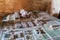 CASTILLO DE JAGUA, CUBA - FEB 12, 2016: Model of abandoned Juragua Nuclear Power Plant at Castillo de Jagua castle, Cu