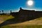 Castillo de San Marcos on beautiful sunrise background in Florida`s Historic Coast 2