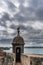 Castillo San Felipe del Morro tower with pelican on top