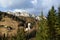 The castle of andraz immersed in the Dolomites in Livinallongo of Col di Lana