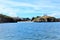 Castle beach and rock from the sea, Tenby, South Wales