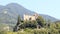 Castle Brunnenburg and mountain panorama in Tirol, South Tyrol