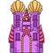 Castle Cartoon Colored Clipart Illustration