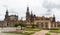 The castle and the cathedral (Hofkirche) of Dresden, Saxony, Germany