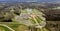 This is the castle of Chantilly with aerial wiew