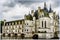 The castle of Chenonceau. Gorgeous castle during the spring flood