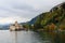 The Castle of Chillon is landmark on Lake Geneva in Montreux at switzerland