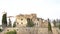 castle and church of Canyelles in El Garraf region, Barcelona