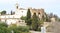 castle and church of Canyelles in El Garraf region, Barcelona