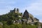 Castle and Church of Najac, Aveyron,