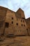 Castle courtyard. Ancient ruins of Landstejn Castle. It is the oldest and best preserved Romanesque castle in Europe