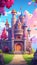 Castle Craze A Whimsical Cartoon Adventure in Vibrant Colors and Adorable Characters