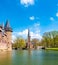 Castle de Haar Utrecht, view of De Haar Castle in Dutch Kasteel de Haar is located in Utrecht Netherlands the current buildings