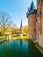 Castle de Haar Utrecht, view of De Haar Castle in Dutch Kasteel de Haar is located in Utrecht Netherlands the current buildings