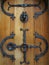 Castle door wrought-iron fittings
