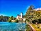 Castle duingt and lake annecy