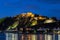 Castle ehrenbreitstein and the rhein river at koblenz germany in