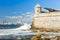 The castle of El Morro with the Havana skyline