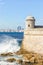 The castle of El Morro and the skyline of Havana