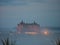 Castle in evening haze