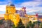 Castle from fairy tale - beautiful Pena Palace in Sintra,Portugal