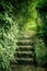 Castle Garden Steps with greenery