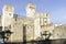 Castle gates, entrance to sirmione castle on lake garda italy a majestic marvel