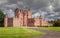 The Castle of Glamis is the typical Scottish castle, stately, full of turrets and battlements, was the legendary stage