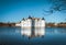 Castle of GlÃ¼cksburg a historical building in germany surrounded by a lake