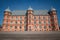 Castle Gottesaue in Karlsruhe, Germany with blue clear sky