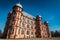 Castle Gottesaue in Karlsruhe, Germany with blue clear sky