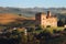 The castle of Grinzane Cavour, surrounded by the vineyards of Langhe, the most importan wine district of Italy