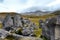 Castle Hill, famous for its giant limestone rock formations in New Zealand