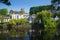 Castle on hill in Knaresborough, Yorkshire, UK