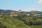 Castle on the hill. Piedmont, Northern Italy.